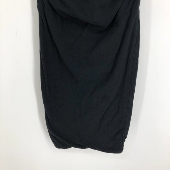 James Perse Black Ruched Midi Jersey Dress size 0/XS - Picture 7 of 16
